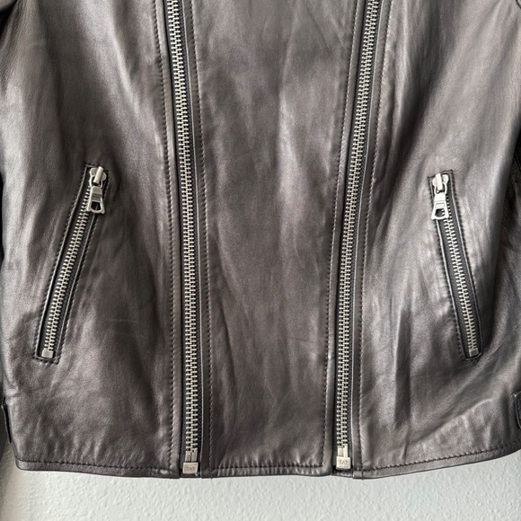 Alice + Olivia Gamma "Loving You" Embroidered Leather Moto Jacket – Rare - Picture 8 of 9